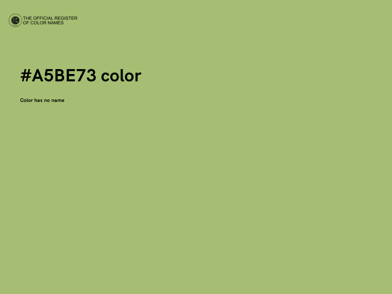 #A5BE73 color image