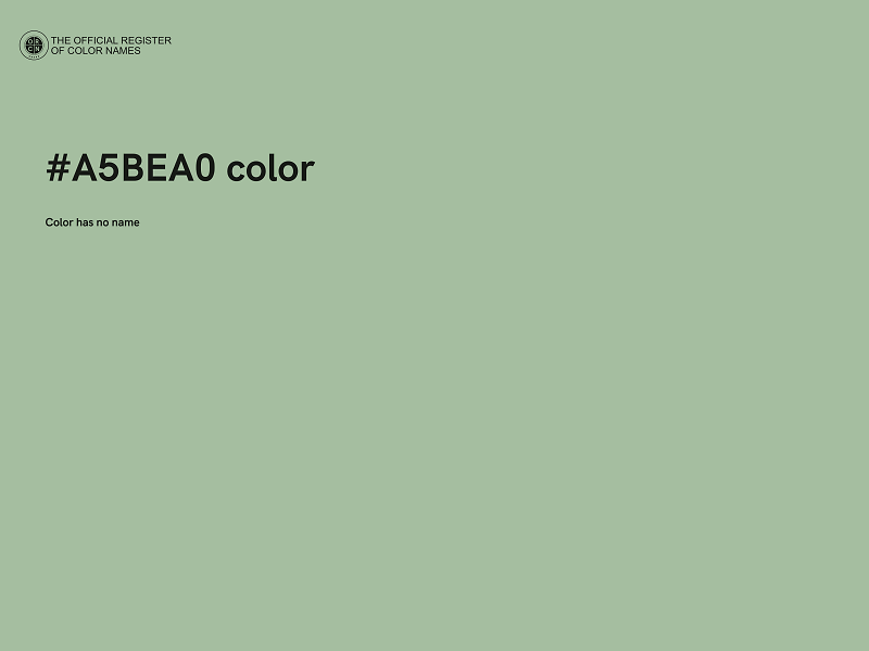 #A5BEA0 color image