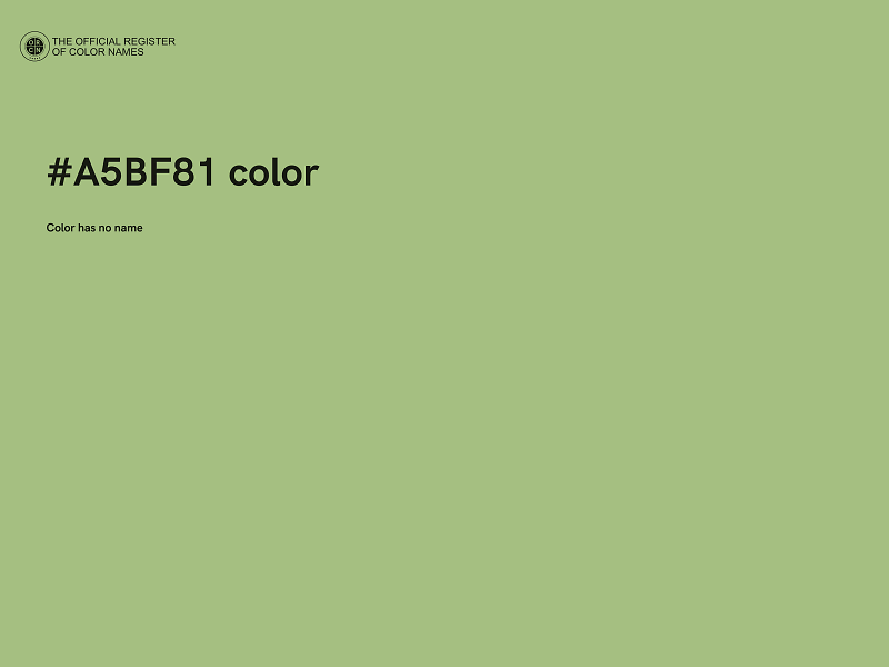 #A5BF81 color image