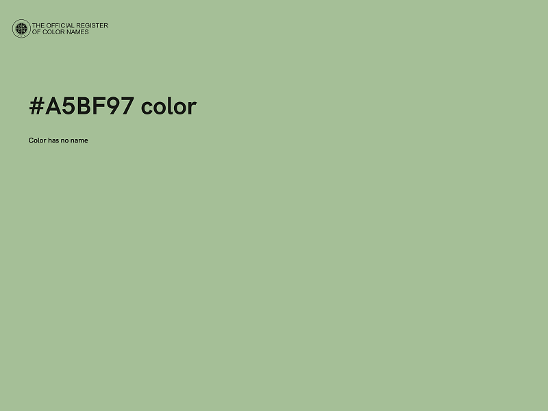 #A5BF97 color image