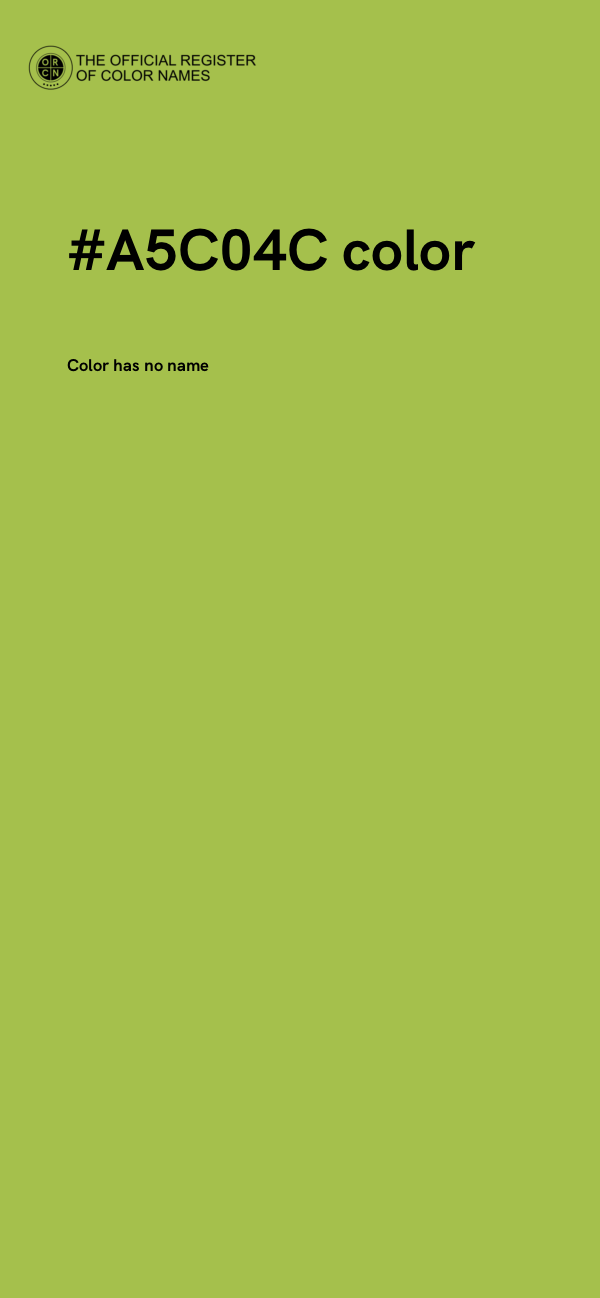 #A5C04C color image