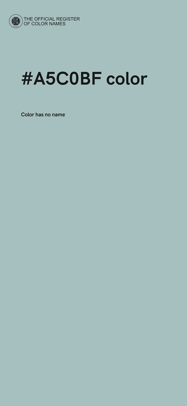 #A5C0BF color image