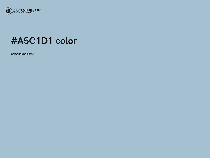 #A5C1D1 color image