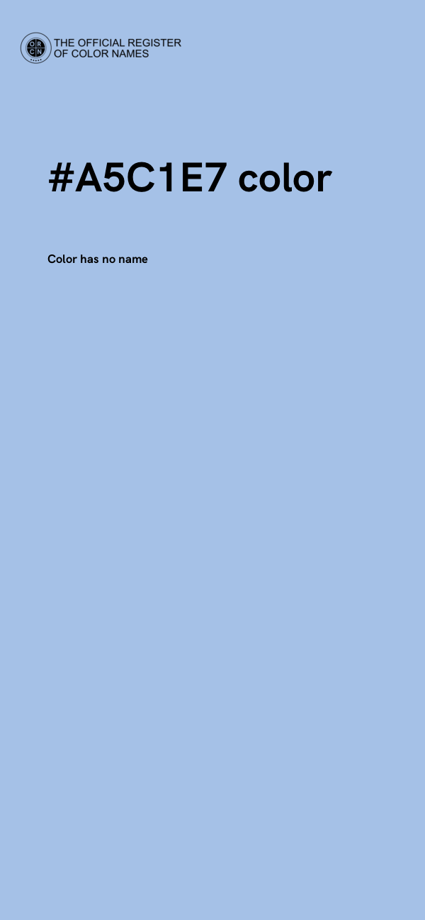 #A5C1E7 color image