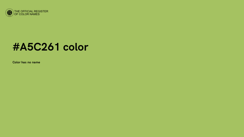 #A5C261 color image
