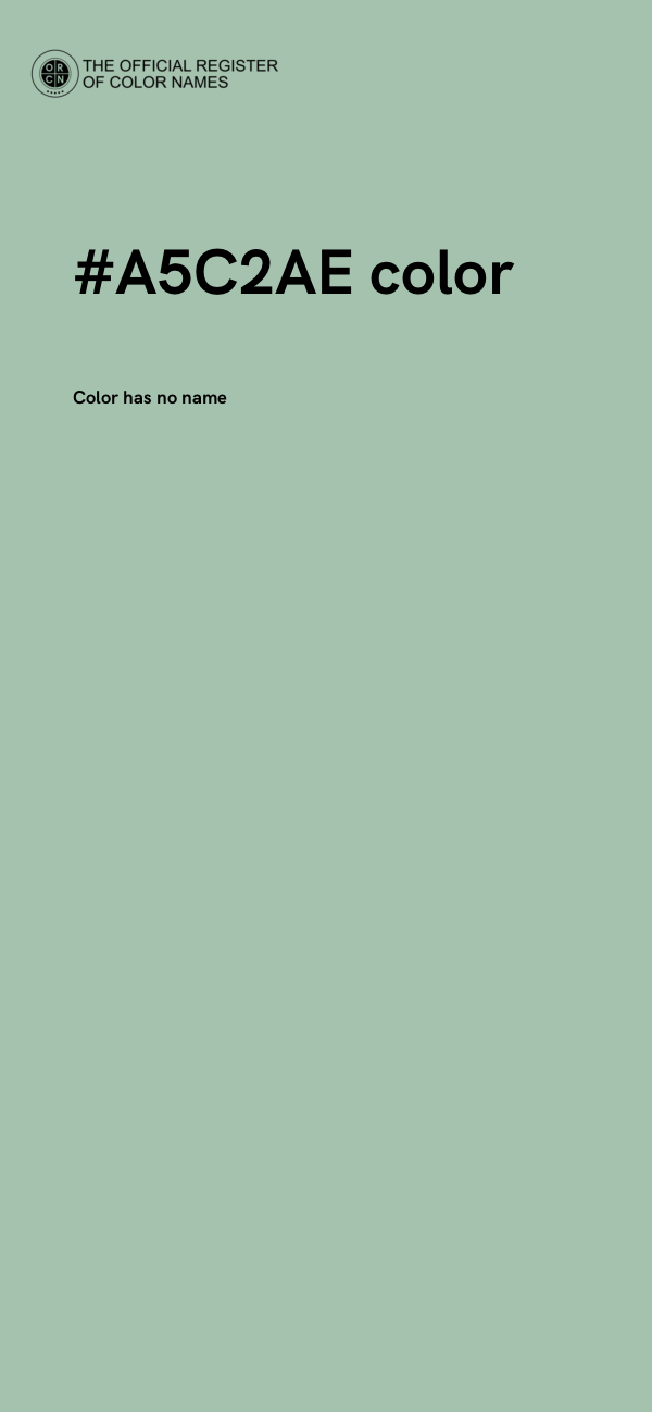 #A5C2AE color image