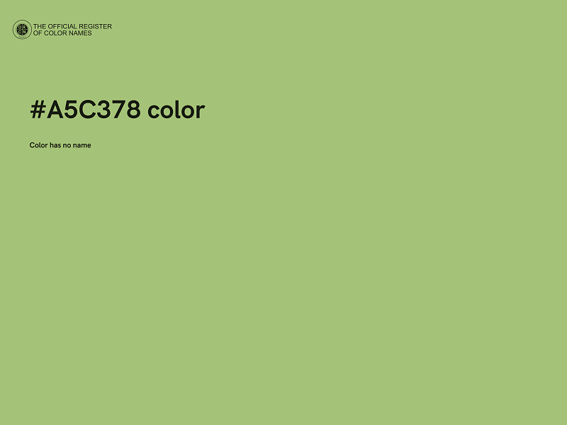 #A5C378 color image