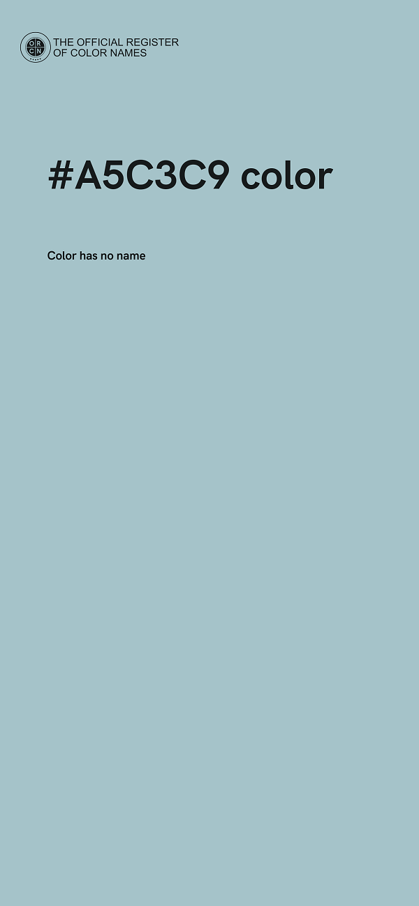 #A5C3C9 color image