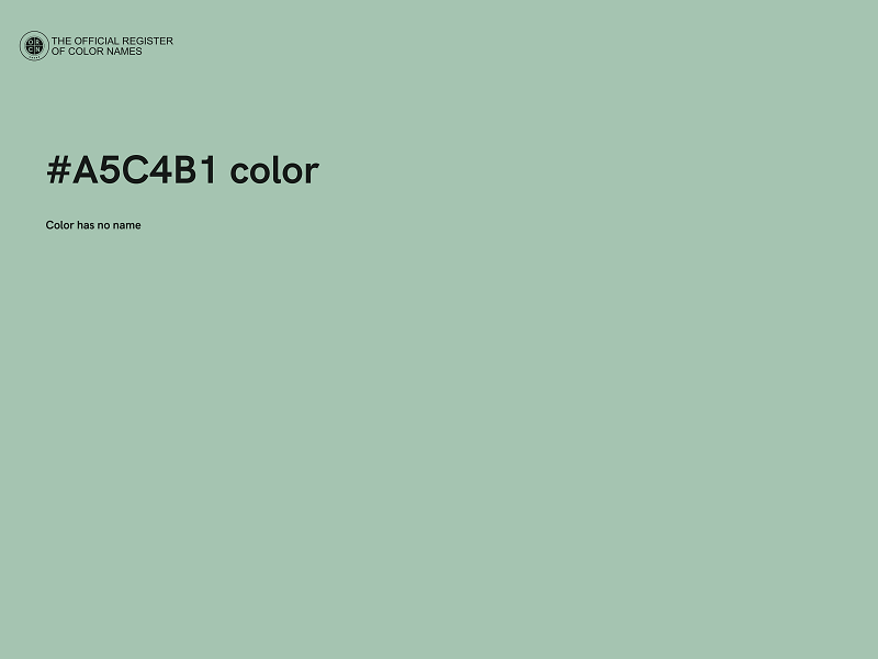 #A5C4B1 color image