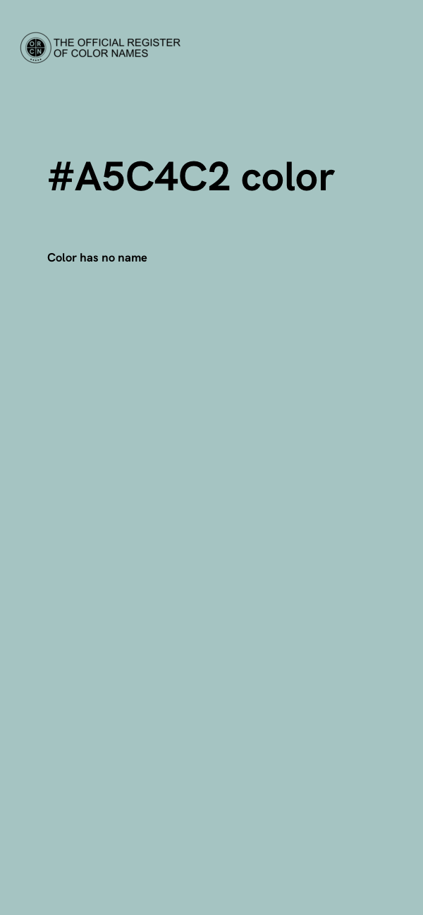 #A5C4C2 color image