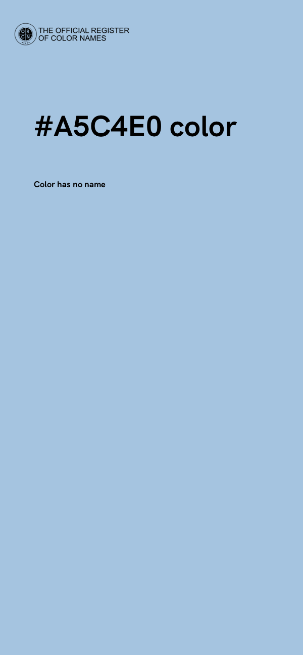 #A5C4E0 color image