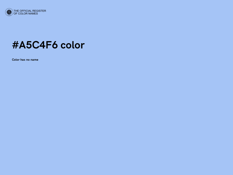 #A5C4F6 color image