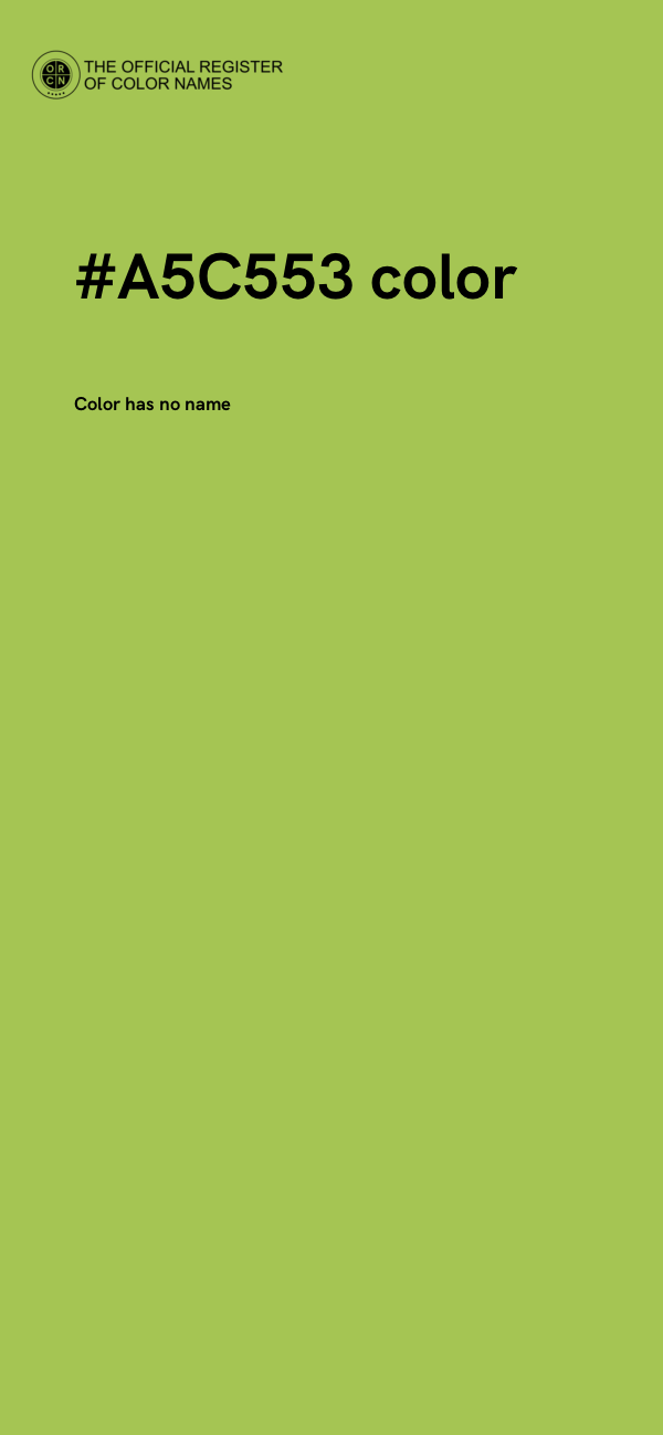 #A5C553 color image