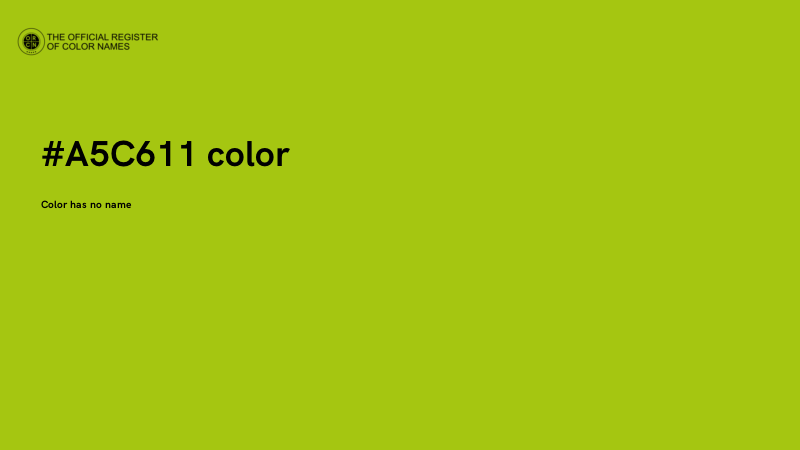 #A5C611 color image