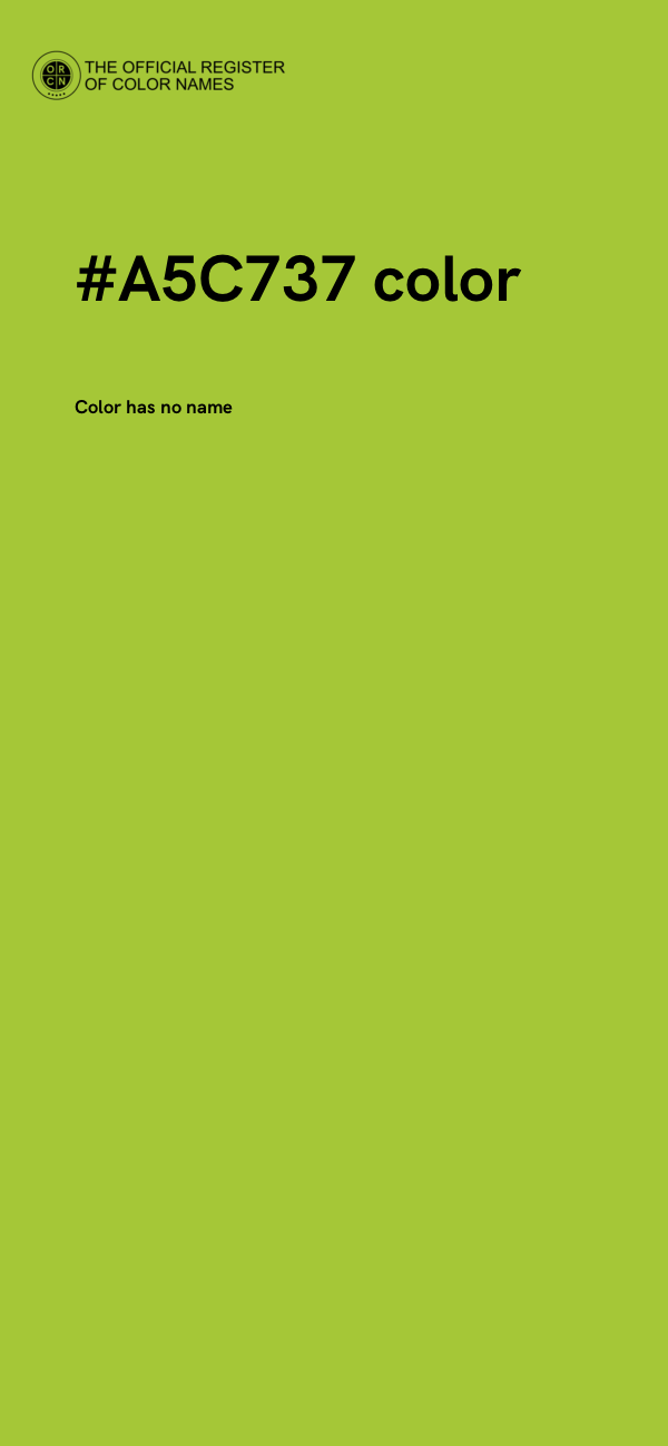 #A5C737 color image