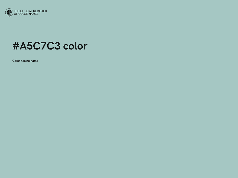 #A5C7C3 color image