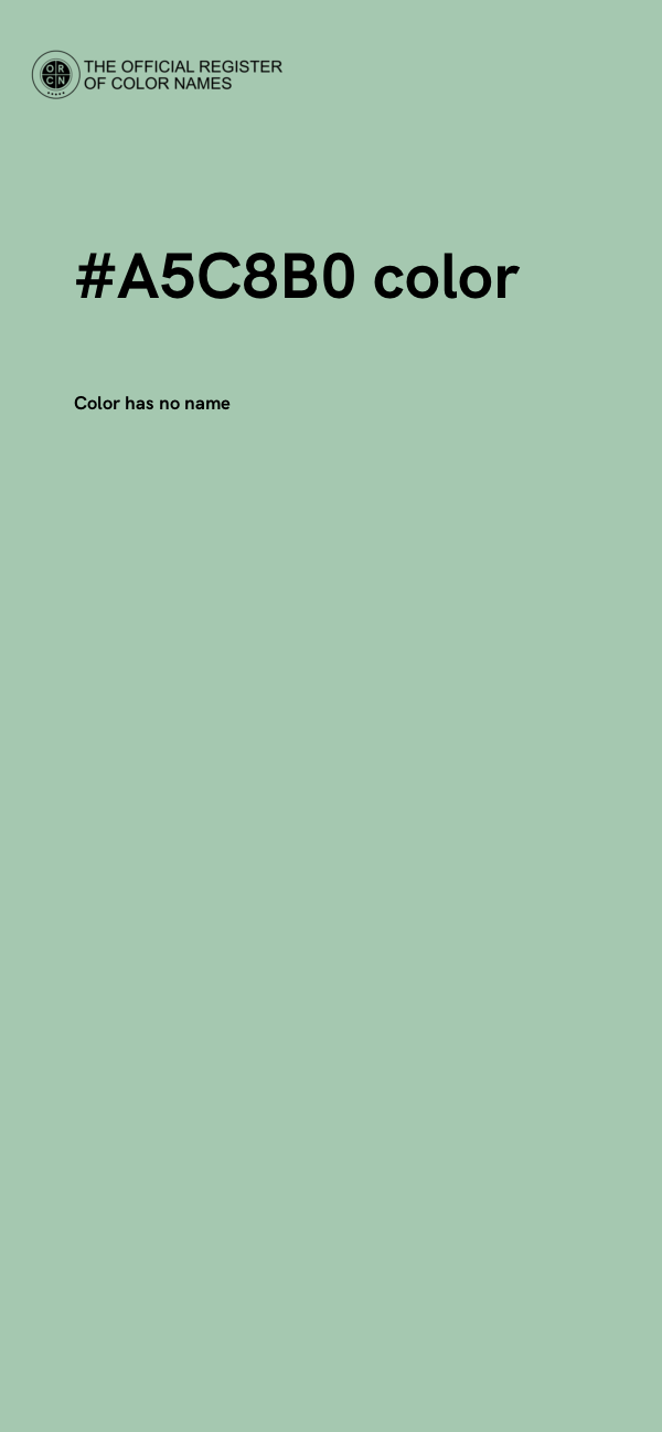 #A5C8B0 color image