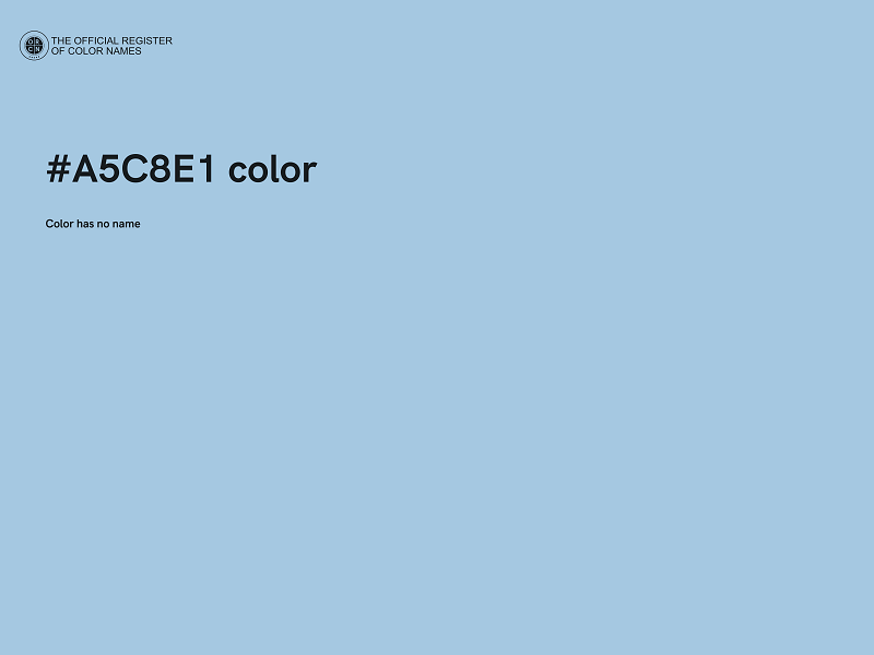 #A5C8E1 color image