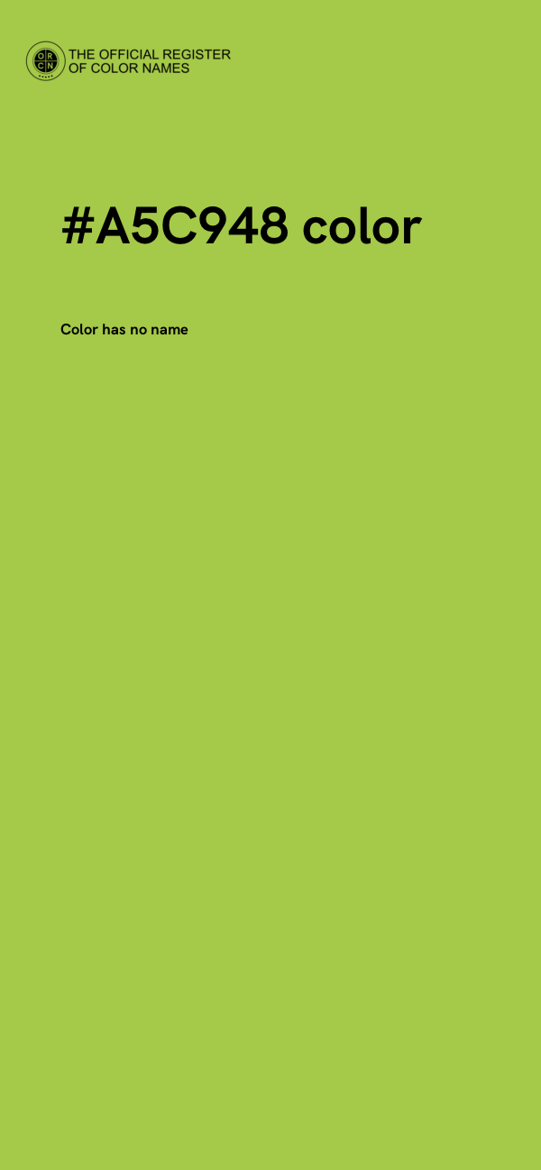 #A5C948 color image