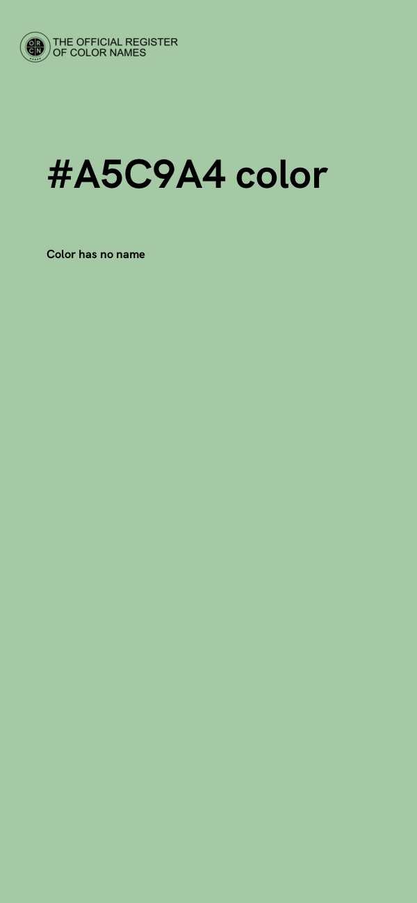 #A5C9A4 color image