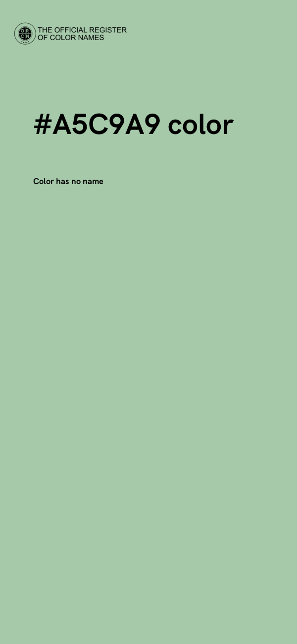 #A5C9A9 color image