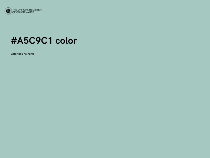 #A5C9C1 color image