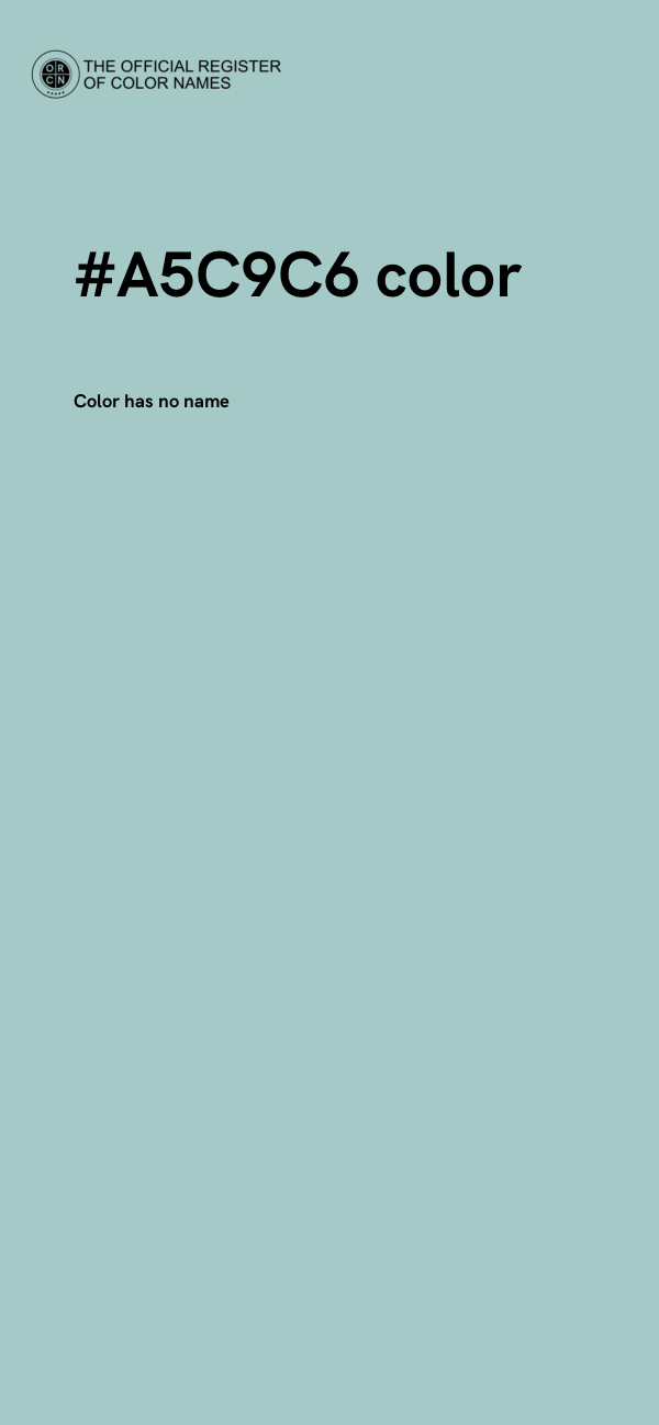 #A5C9C6 color image