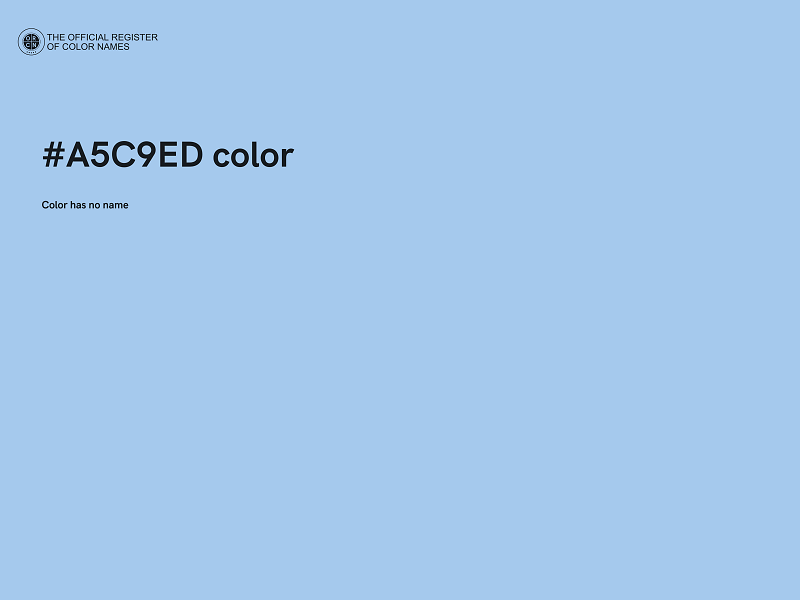 #A5C9ED color image