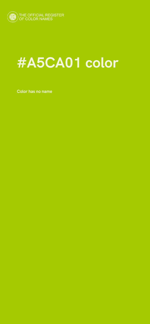 #A5CA01 color image