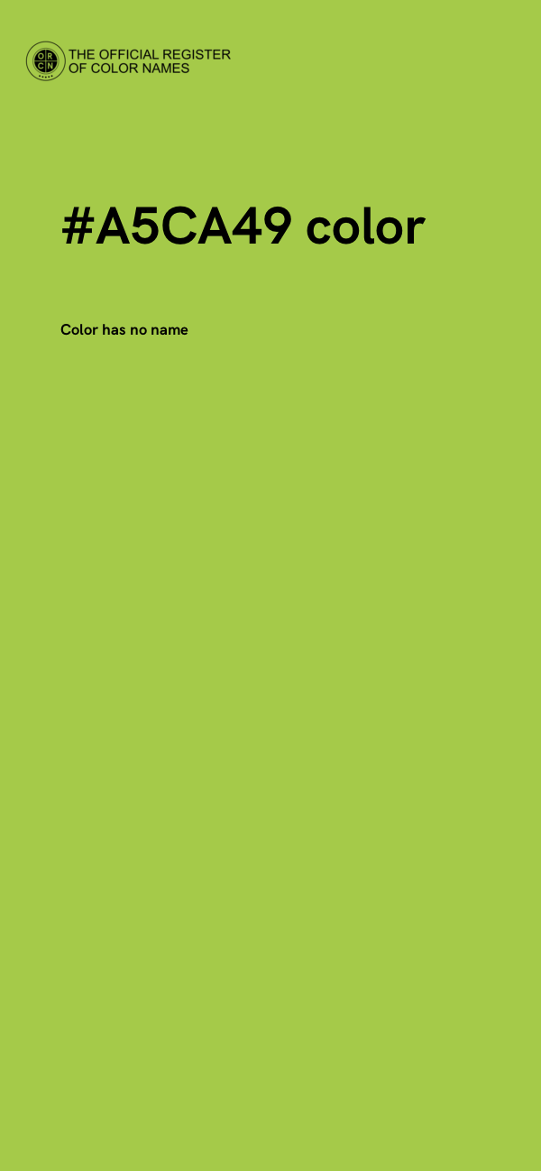 #A5CA49 color image