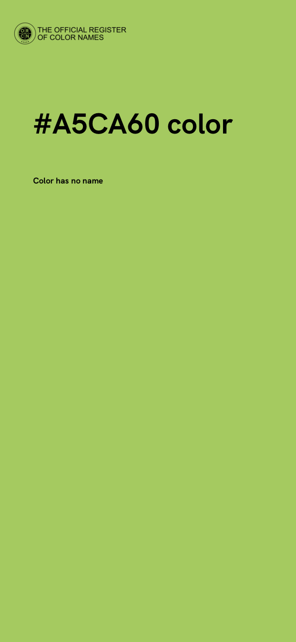 #A5CA60 color image
