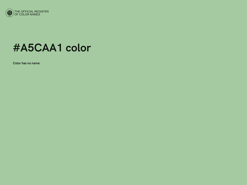 #A5CAA1 color image
