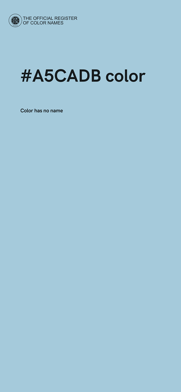 #A5CADB color image