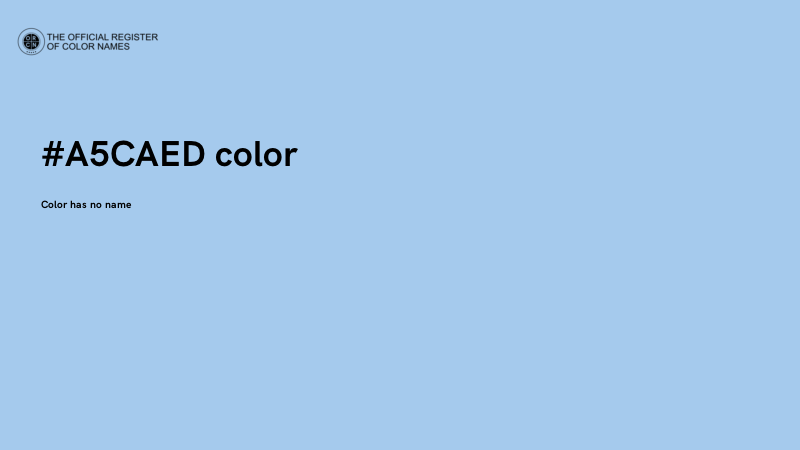 #A5CAED color image