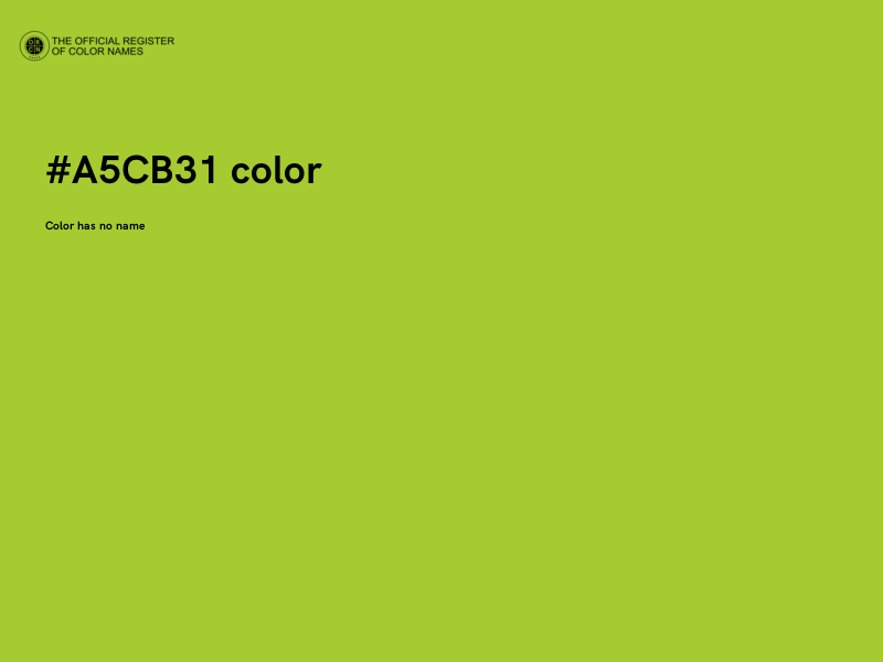 #A5CB31 color image