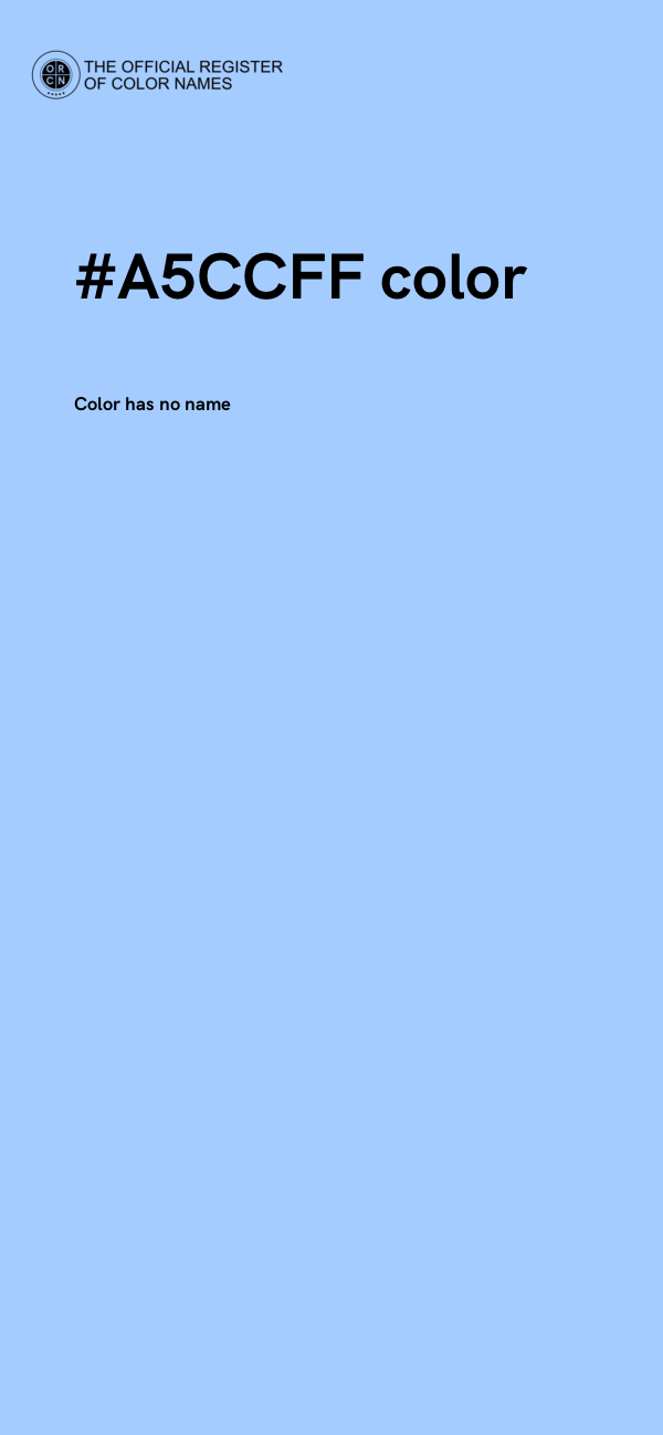 #A5CCFF color image