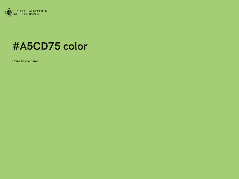 #A5CD75 color image