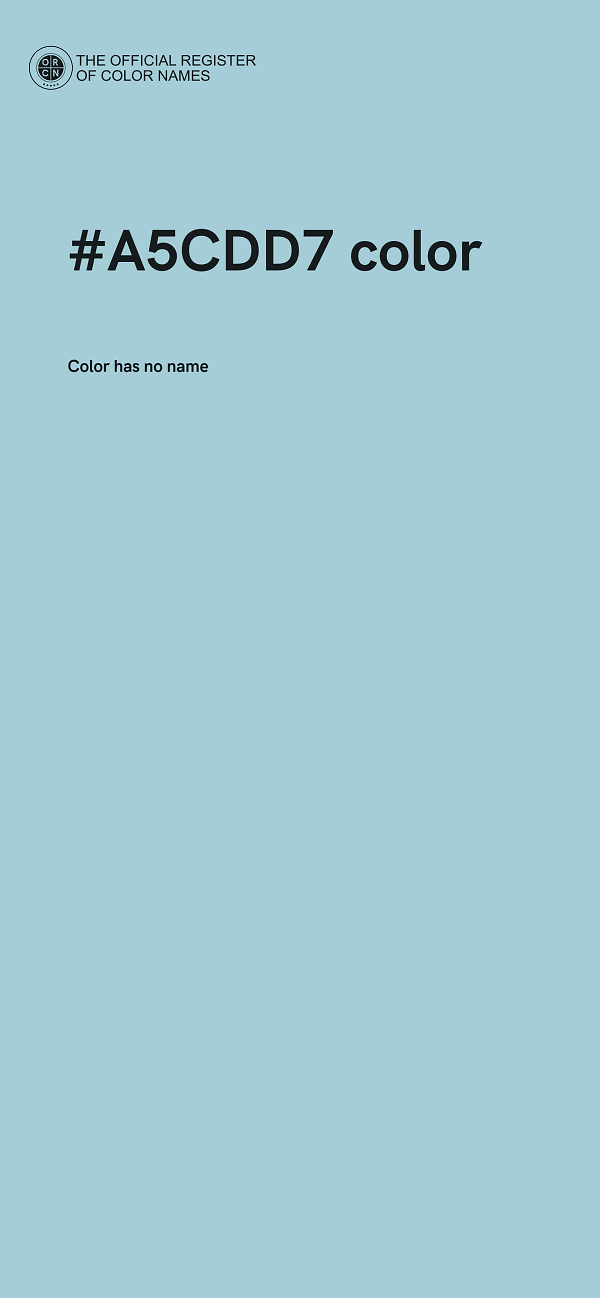 #A5CDD7 color image