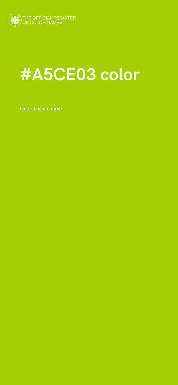 #A5CE03 color image