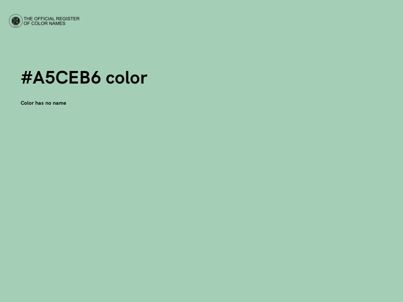 #A5CEB6 color image