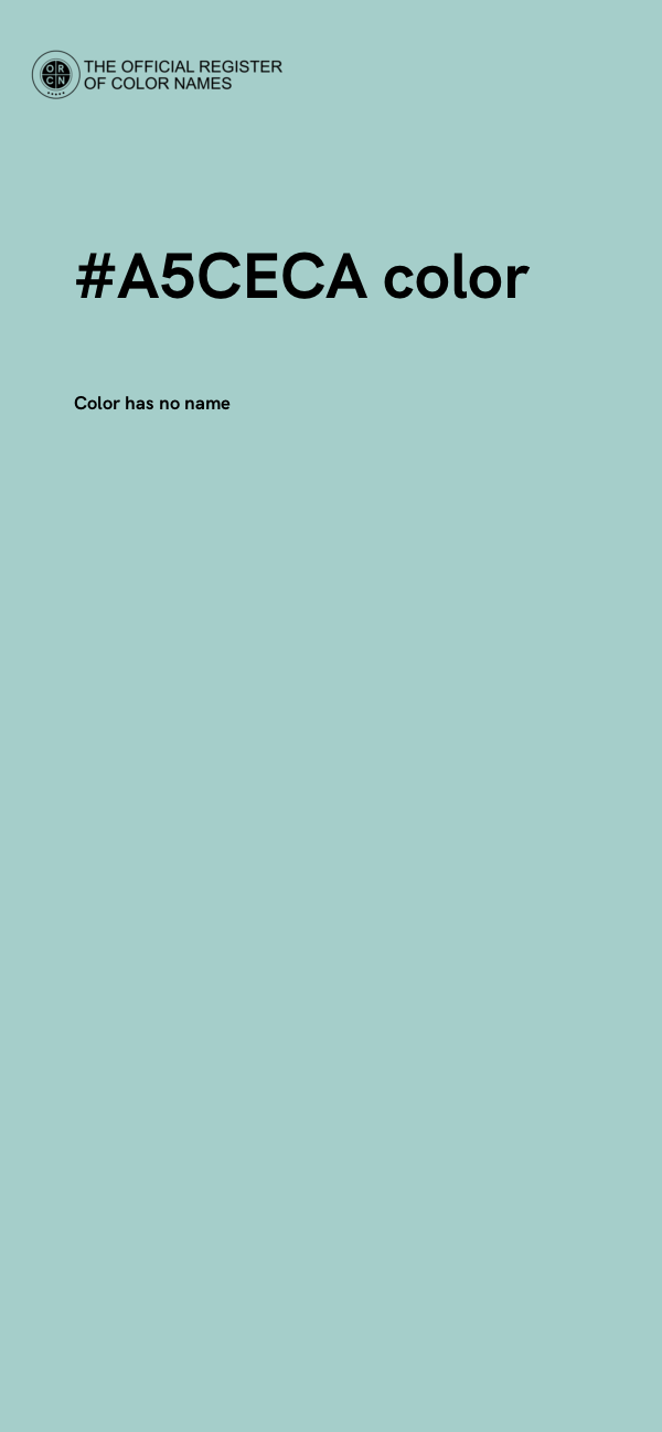 #A5CECA color image