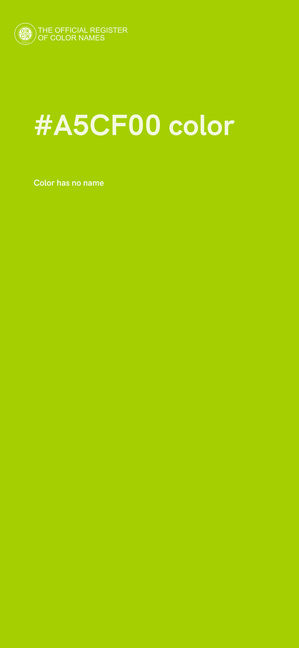 #A5CF00 color image