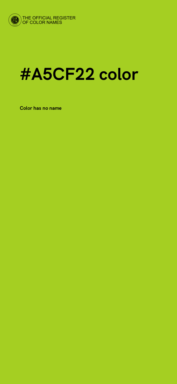 #A5CF22 color image