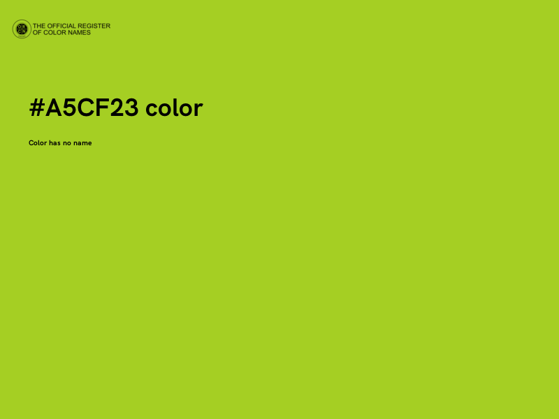 #A5CF23 color image