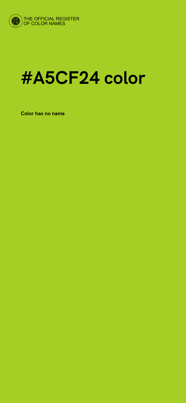 #A5CF24 color image