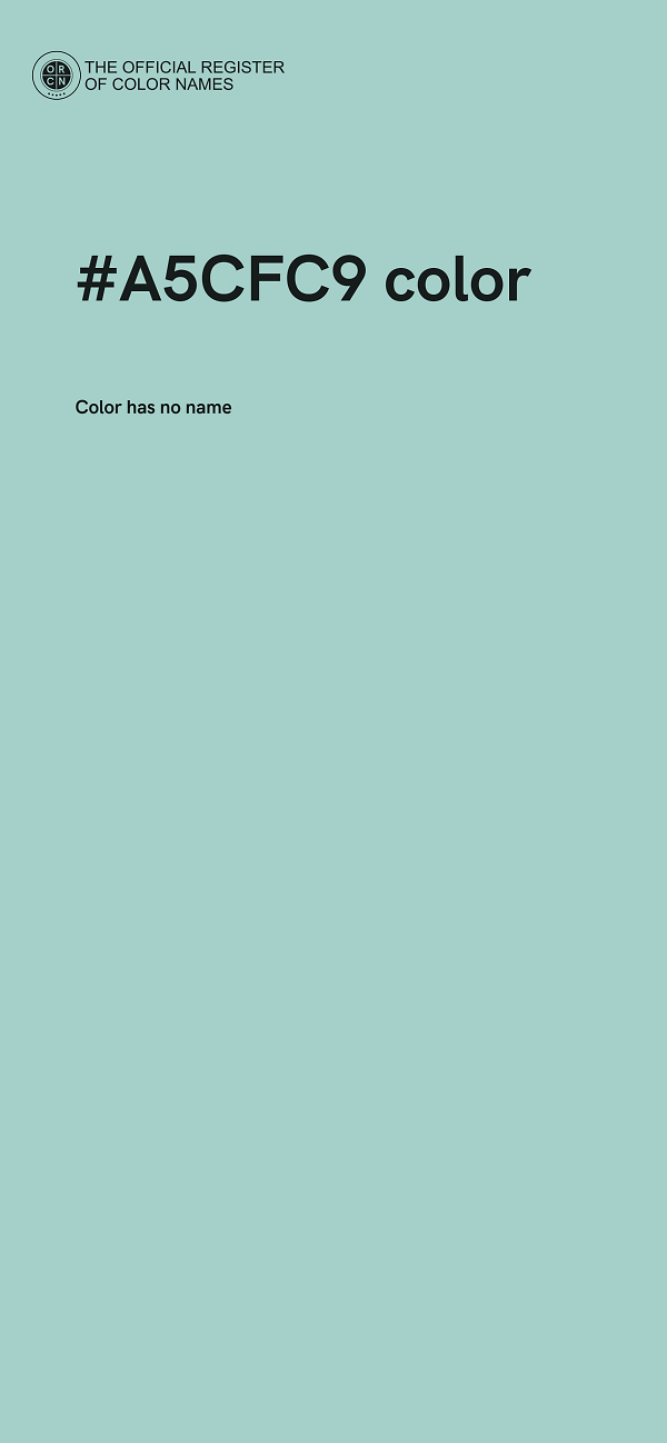 #A5CFC9 color image