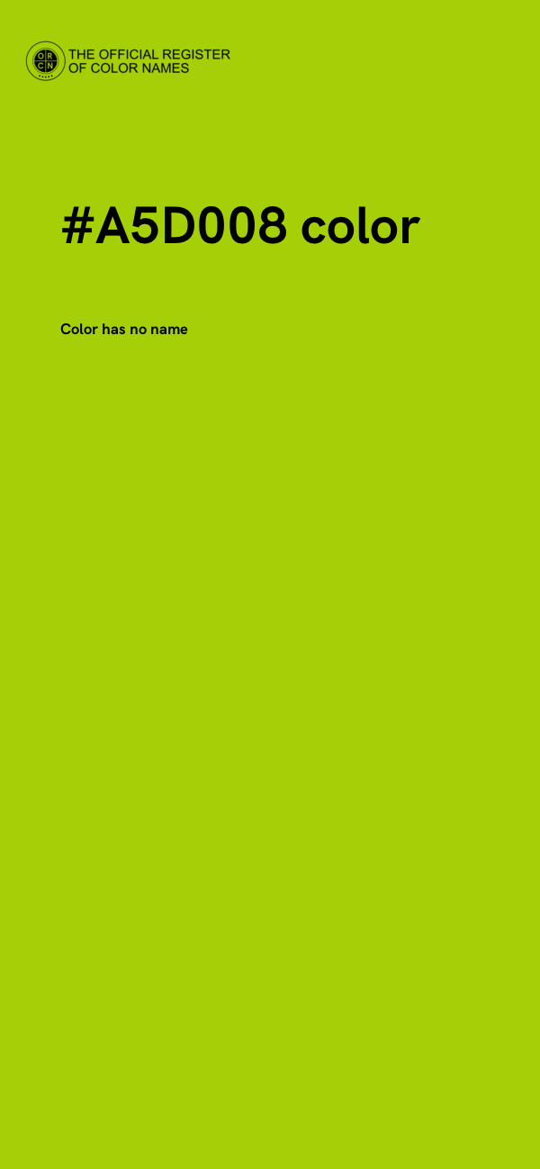 #A5D008 color image