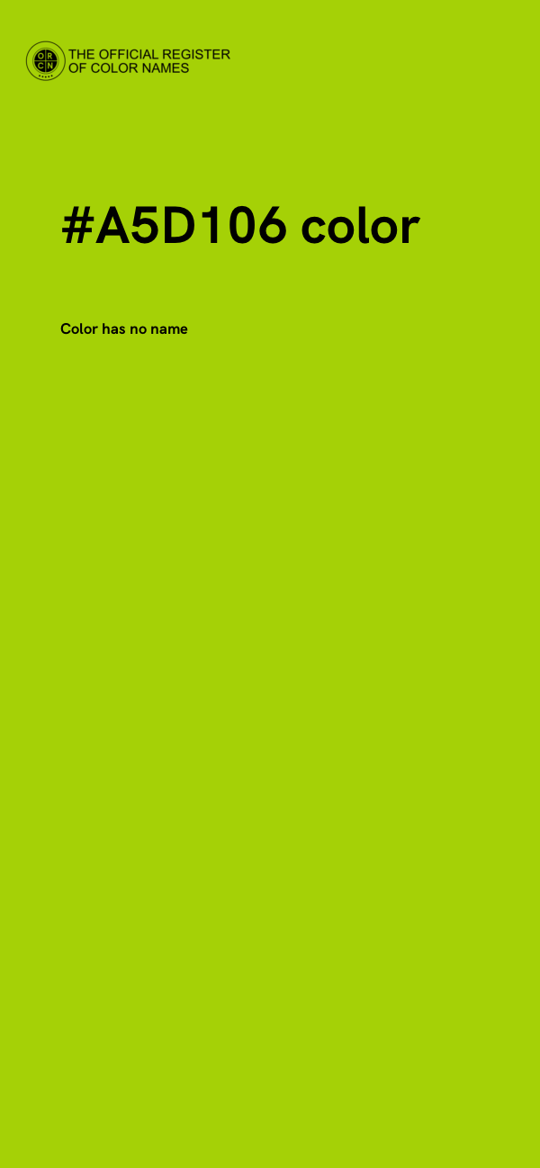 #A5D106 color image