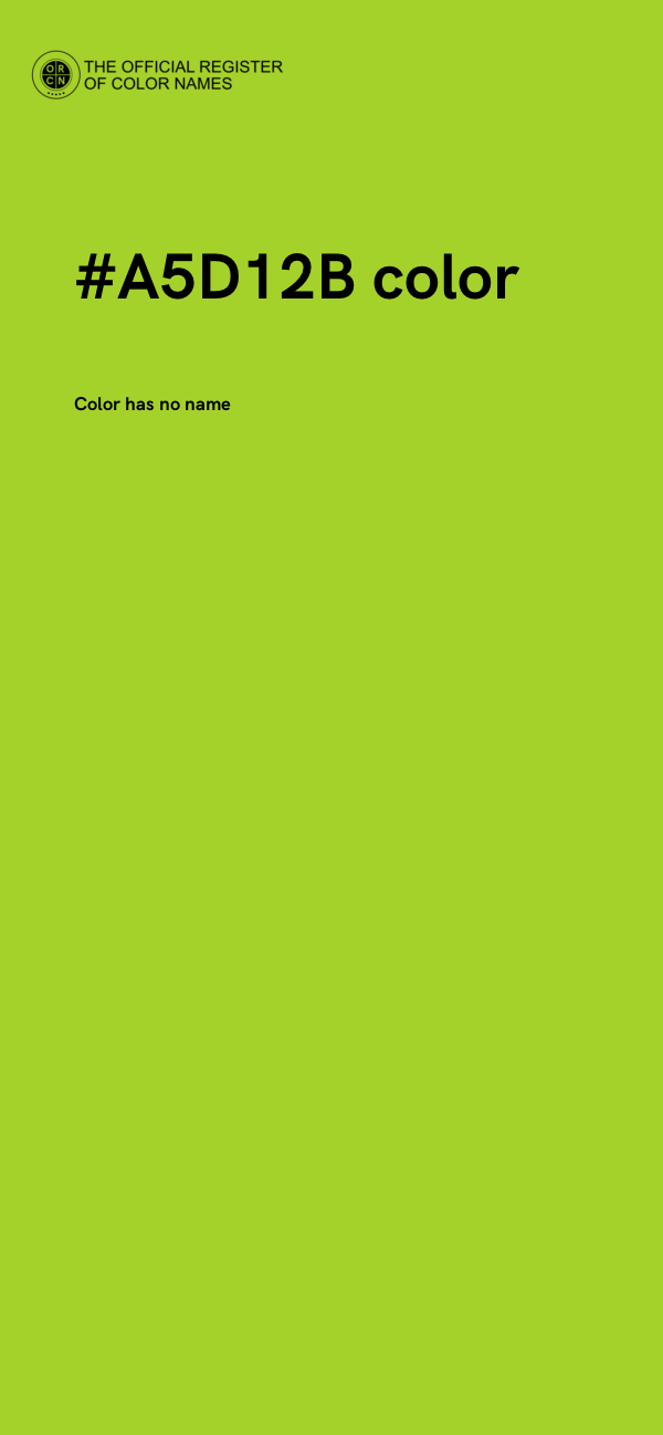 #A5D12B color image