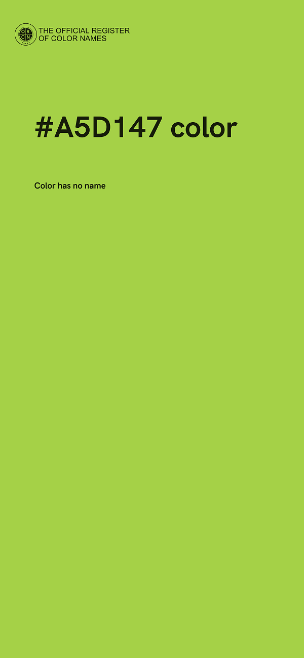 #A5D147 color image